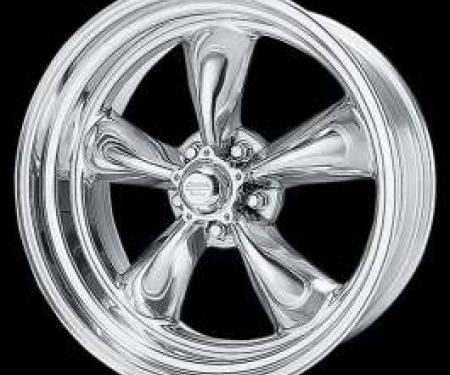 Chevelle Torq-Thrust II Wheel, Polished, 15 x 8, American Racing, 1964-1972