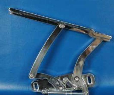 Chevelle Billet Aluminum Hood Hinges, Polished Finish, 1969-1972