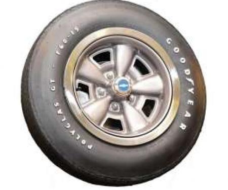 Chevelle Tire, F60/15 Raised White Letter, Goodyear Polyglas GT Bias Ply, 1971