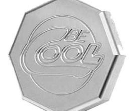 Chevelle Radiator Cap, Billet, Octagon, Natural Finish, Be Cool