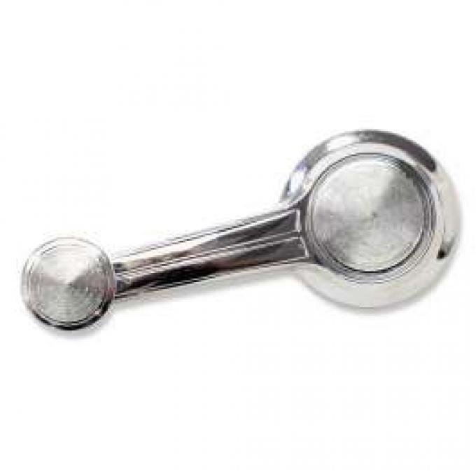 Chevelle Window Crank Handle, With Chrome Knob, Door Or Quarter, 1965-1966