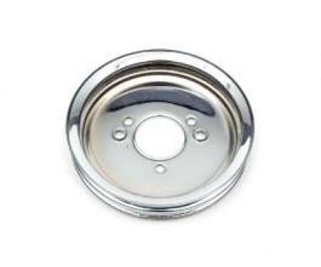 Chevelle Balancer Pulley, Chrome, Double Groove Big Block, 1965-1968