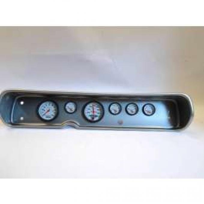 Chevelle Instrument Cluster Panel, Aluminum Finish, With Phantom Gauges, 1964-1965