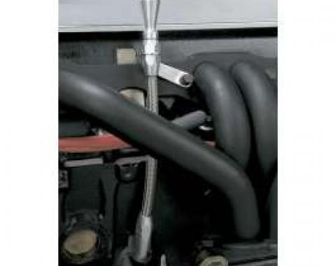 Chevelle Engine Oil Dipstick, Flexible, Small Block, Right Side Mount, Lokar, 1964-1972