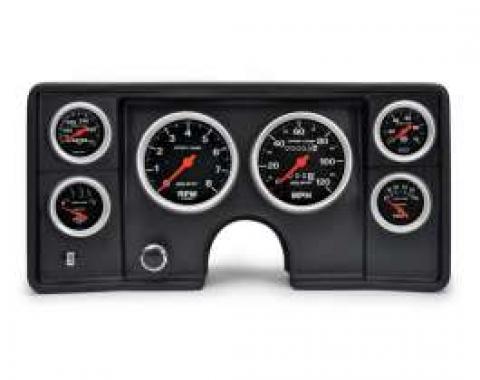 Malibu Instrument Cluster Panel, Black Finish, With Sport Comp Gauges, 1978-1981