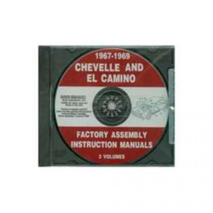 Chevelle Factory Assembly Instructions Manual, On CD, 1967- 1969