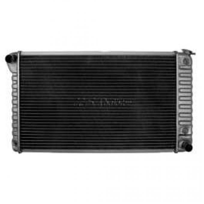 Chevelle Radiator, Small Block, 4-Row, For Cars With Manual Transmission & With Or Without Air Conditioning, Desert Cooler, U.S. Radiator, 1968-1971