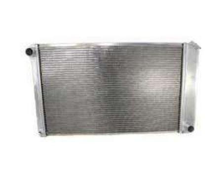Malibu Griffin Aluminum Radiator, 2 Row With Standard Tubes, Natural Finish, With Manual Transmission, 1978-1983