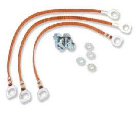 Chevelle Ground Wire Strap Kit, Small Or Big Block, 1964-1965