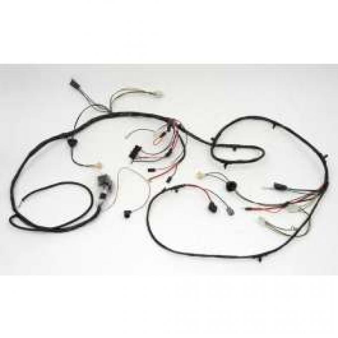 Chevelle Front Light Wiring Harness, Small Or Big Block, For Cars With Factory Gauges, 1970