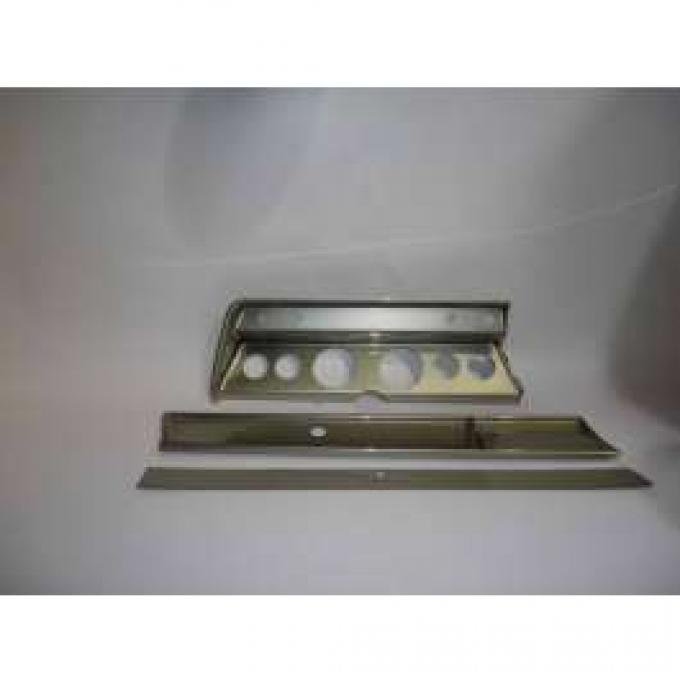 Chevelle Instrument Cluster Panel, Aluminum Finish, With Pre-Cut Holes, 1967