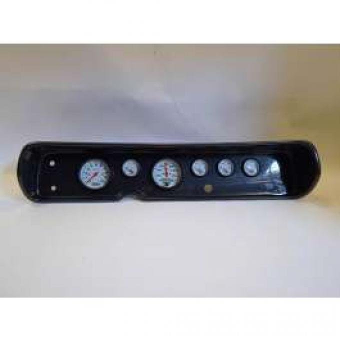 Chevelle Instrument Cluster Panel, Carbon Fiber Finish, With Phantom Gauges, 1964-1965