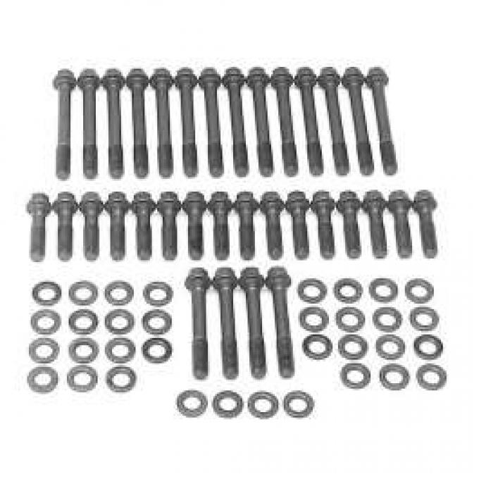 Chevelle Cylinder Head Bolt Kit, Small Block, For Performer, Performer RPM & E-Tec Aluminum Heads, Edelbrock, 1964-1972