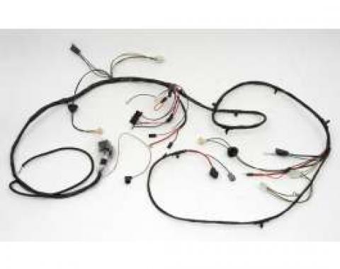 Chevelle Front Light Wiring Harness, Small Or Big Block, For Cars With Factory Gauges, 1970