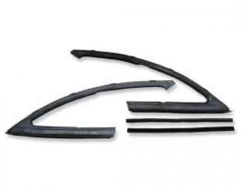 Chevelle Vent Window Weatherstrip Set, 2-Door Coupe & Convertible,1966-1967