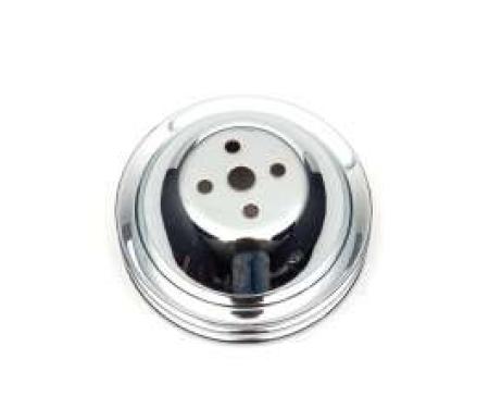 Chevelle Water Pump Pulley, Big Block, Double Groove, Chrome, 1965-1968