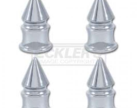 Chevelle Valve Stem Caps, Chrome Spike, 1964-1983