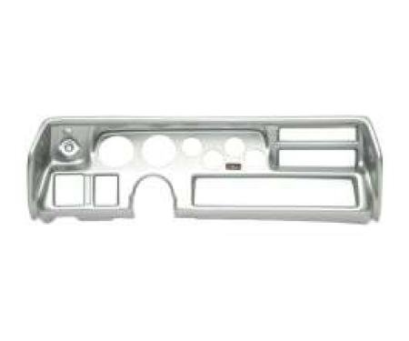 Chevelle Instrument Cluster Panel, Sweep Style, Aluminum Finish, With Pre-Cut Holes, 1970-1972