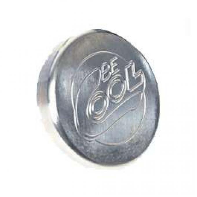 Chevelle Radiator Cap, Billet, Round, Natural Finish, Be Cool