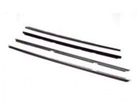 Malibu Door Window Felt Set, 2-Door Coupe, Reproduction, 1978-1981