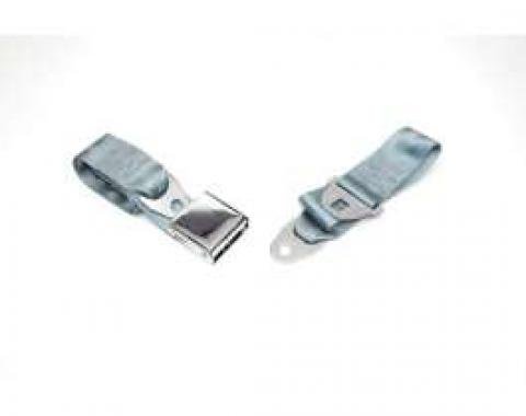 Seatbelt Solutions 1964-1966 Chevelle, Front Lap Belt, 60" with Chrome Lift Latch 1800604005 | Powder Blue