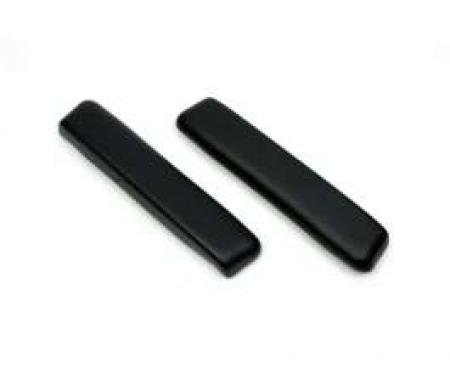Chevelle Armrest Pads, Front, Black, For All Body Styles, 1965-1967