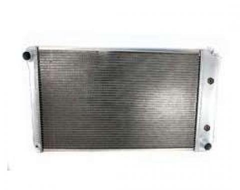 Malibu Griffin Aluminum Radiator, 2 Row With Standard Tubes, Natural Finish, With Automatic Transmission, 1978-1983