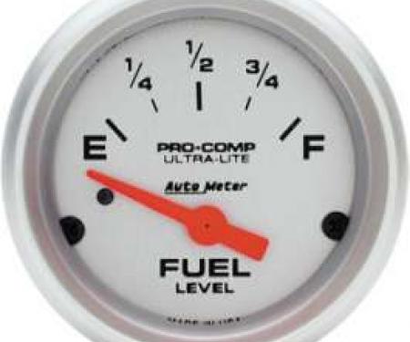 Chevelle Gas Gauge, 0-90 Ohm, Ultra-Lite Series, AutoMeter,1964-1972