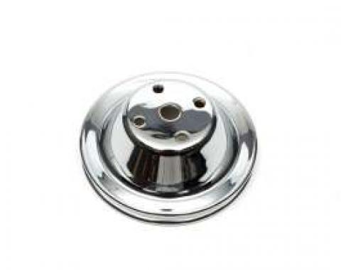 Chevelle Water Pump Pulley, Small Block, Single Groove, Chrome, 1969-1972