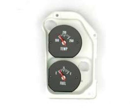 Chevelle Fuel & Water Temperature Gauge Combination, With Housing, Super Sport (SS), 1971-1972