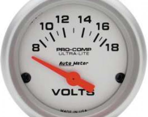 Chevelle Voltmeter, Ultra-Lite Series, AutoMeter, 1964-1972