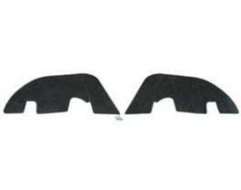 Chevelle Control Arm Dust Shields, For Cars With Plastic Inner Fender, 1968-1972