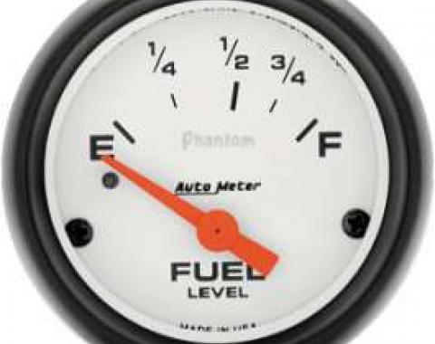 Chevelle Gas Gauge, 0-90 Ohm, Phantom Series, Autometer, 1964-1972