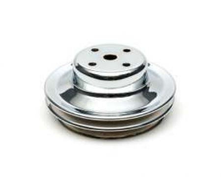 Chevelle Water Pump Pulley, Big Block, Double Groove, Chrome, 1969-1972