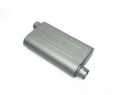 Chevelle Muffler, 2.25, Offset/Offset, Edelbrock, 1964-1972