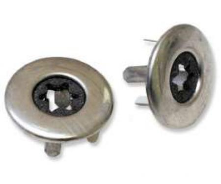 Chevelle & Malibu Door Lock Knob Ferrules, 1968-1983