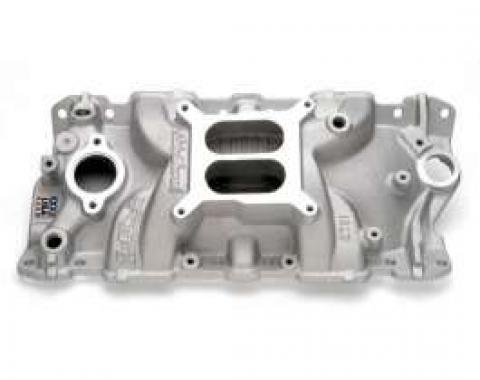 Chevelle Intake Manifold, Small Block, Cast Finish, Performer EPS, Edelbrock, 1964-1972