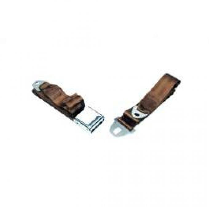 Seatbelt Solutions 1964-1966 Chevelle, Front Lap Belt, 60" with Chrome Lift Latch 1800603000 | Saddle