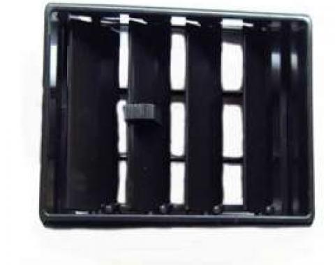 Chevelle And Malibu Dash Side Outer Vent, Black With Chrome Edges, 1978-1983