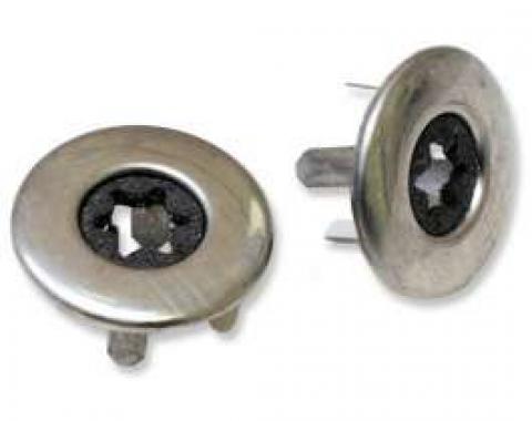 Chevelle & Malibu Door Lock Knob Ferrules, 1968-1983