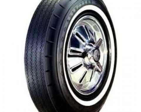 Chevelle Tire, 7.50/14 With 1 Wide Whitewall, Goodyear Custom Super Cushion Bias Ply, 1964