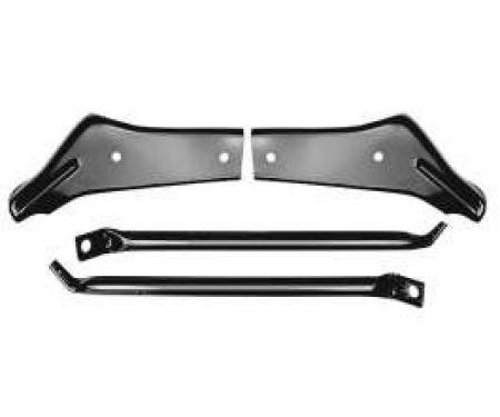 Chevelle Bumper Brackets, Rear, Except Wagon, 1966-1967