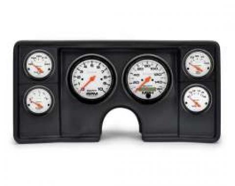 Malibu Instrument Cluster Panel, Black Finish, With Phantom Gauges, 1982-1983