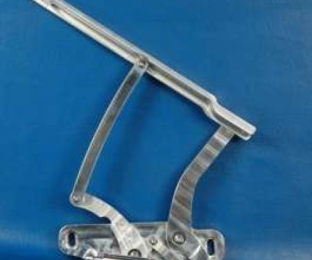 Chevelle Billet Aluminum Hood Hinges, Machined Finish, 1969-1972