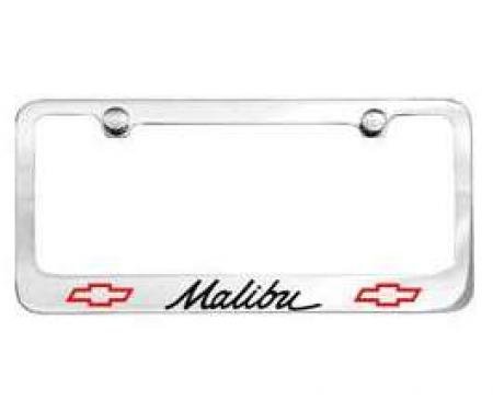 Malibu License Plate Frame, 1964-1967