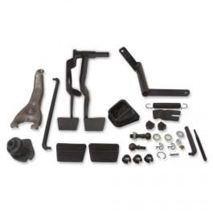 Chevelle Clutch Linkage Conversion Kit, Automatic To Manual Transmission, Small Block, 1967