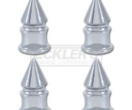 Chevelle Valve Stem Caps, Chrome Spike, 1964-1983