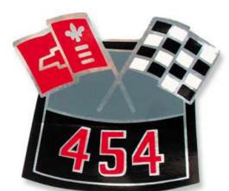 Chevelle Decal, Cross Flags, 454, 1970-1972