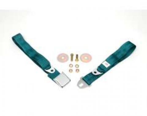 Seatbelt Solutions 1964-1966 Chevelle, Rear Lap Belt, 60" with Chrome Lift Latch 1800604009 | Turquoise