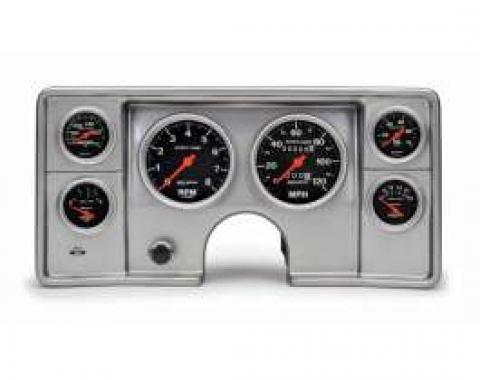 Malibu Instrument Cluster Panel, Aluminum Finish, With Sport Comp Gauges, 1978-1981